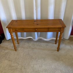 Farmhouse Console Table – Solid Wood Legs   (AS-IS)