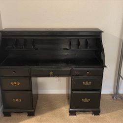 Large Black Desk 