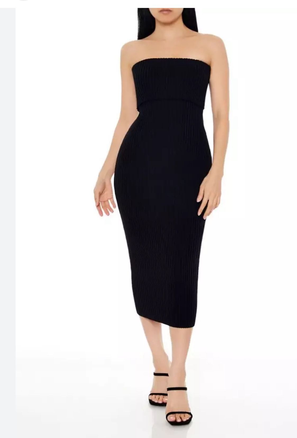 Forever 21 Ribbed midi-dress - Size medium -