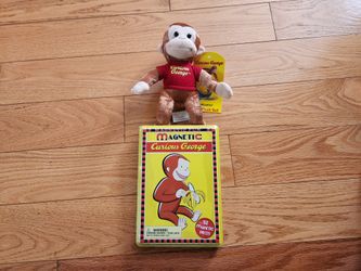 Curious George Plush And Puzzle  - NEW