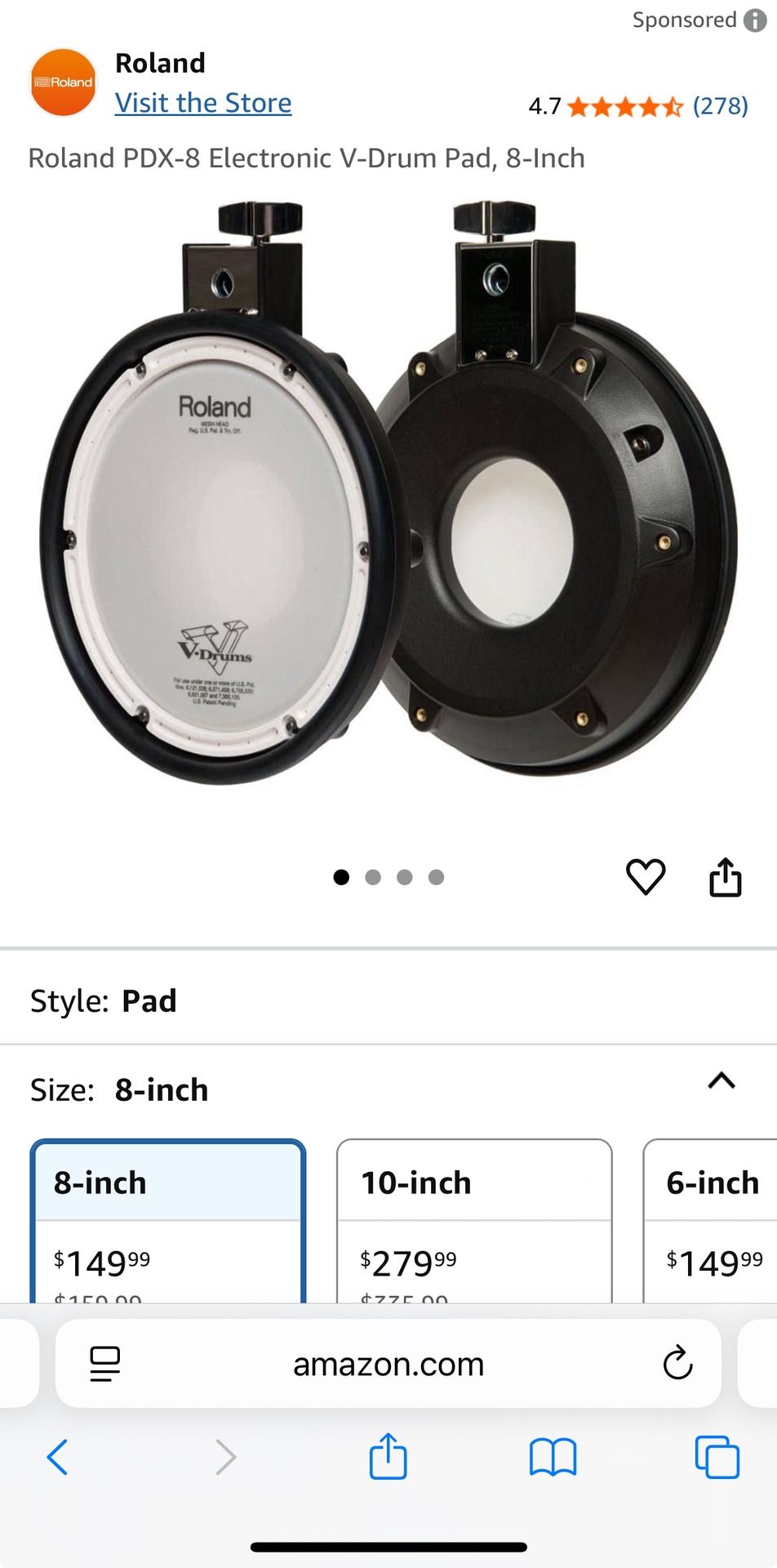 Roland Drum Pad: PDX-8