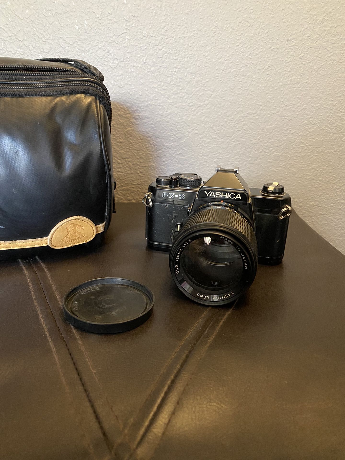Yashica FX-3 Camera, Lens And Case