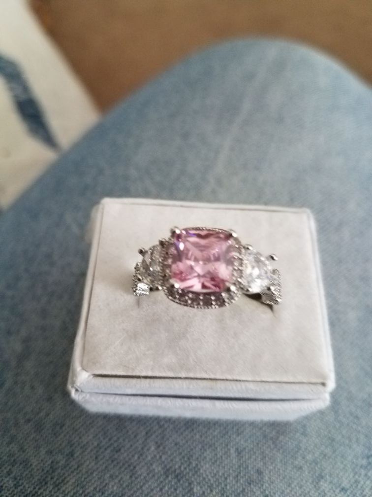 Kunzite ring