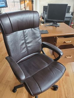 Desk with Free Leather Desk chair