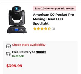 (4x) Moving Heads  / ADJ  Pro lights