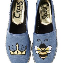 NEW Circus by Sam Edelman Womens Shoes Queen Bee Leni Espadrille Flats Sz6.5