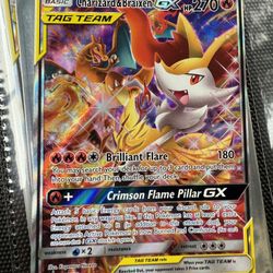 Pokémon Charizrd & Braixen GX Promo SM230 Holographic 