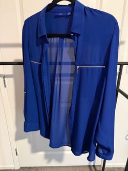 Apt. 9 Royal Blue Button-Down Shirt