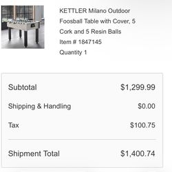 Foosball table KETTLER MILANO NEW I’M BOX