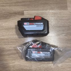 Milwaukee 12ah and 6ah High Output Batteries - PRICE FIRM