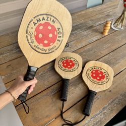 Pickleball Bundle! 3 Paddles + Bag of Balls – Great Starter Set