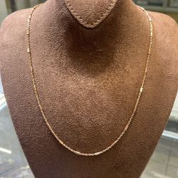 Gold Chain, 14 Karat 20 Inch #10765