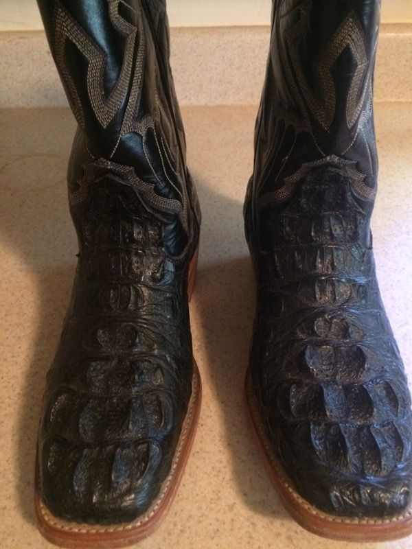 Caiman alligator boots