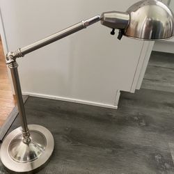 Silver Articulating Desk Lamp
