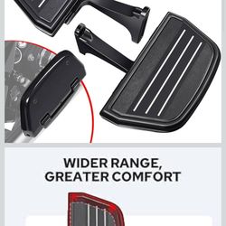 Brand New Stainless Steel Motorcycle Floorboards For Harley Davidson Touring Models 93-24