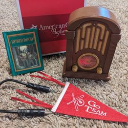 American Girl, Kit's Radio Set, 2015, Complete, New In Box--everything works!