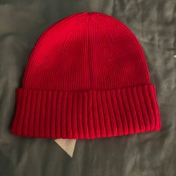red beanie