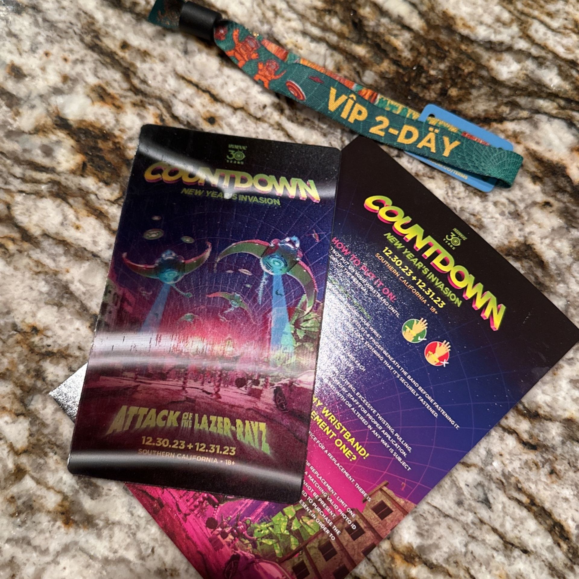 VIP 2 Day New Years Invasion Countdown Festival Ticket