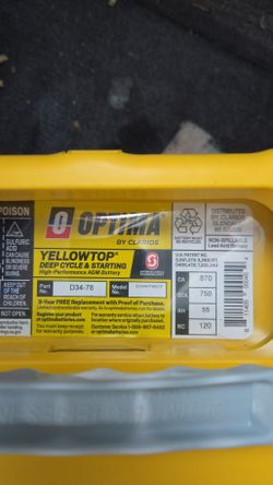 Optima yellow top.