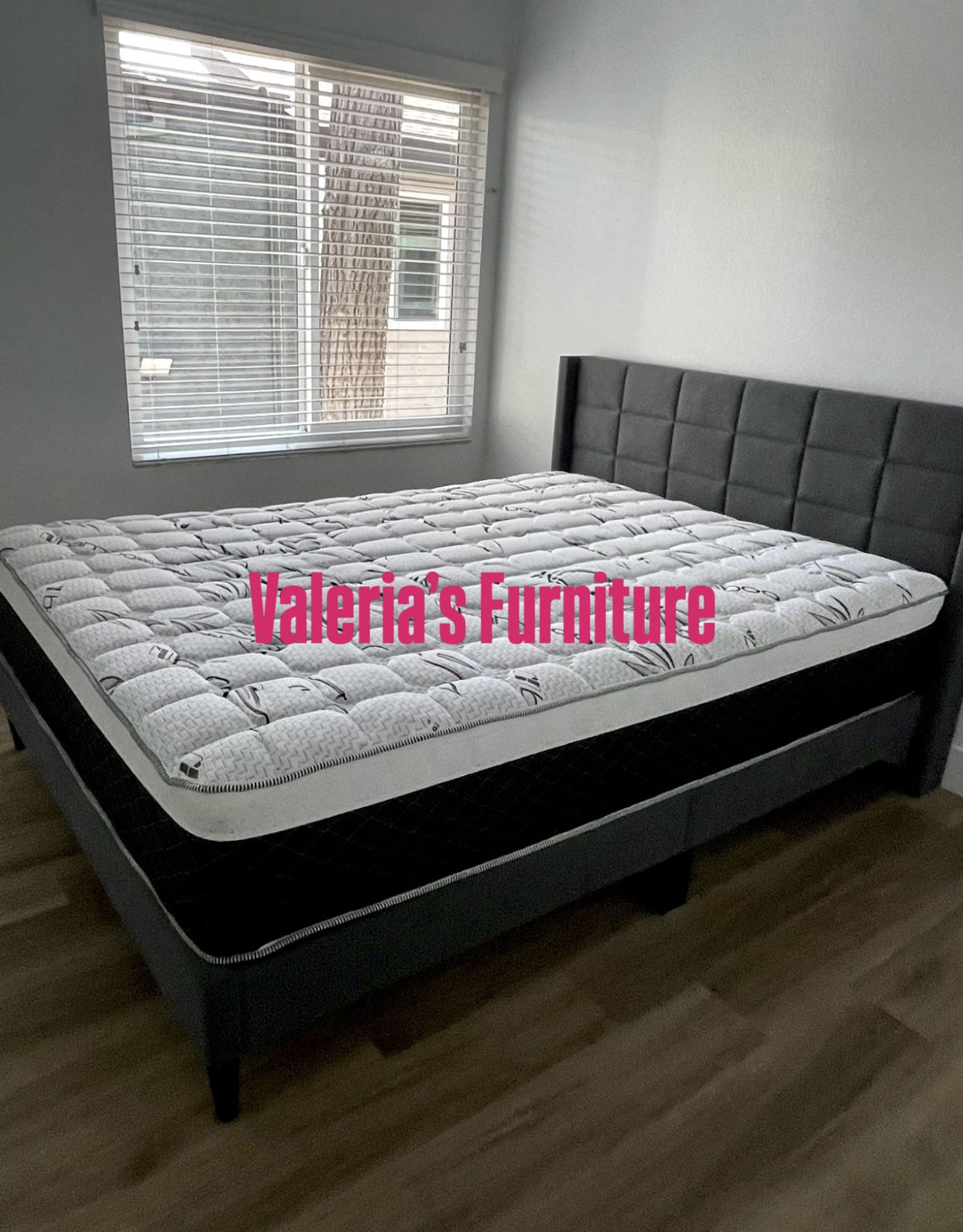 New Queen bed with mattress