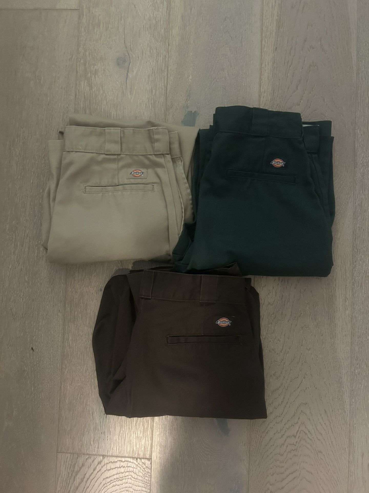 Dickie Pants (Grey, Green, And Beige)
