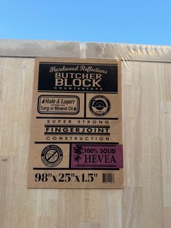 Butcher block countertop