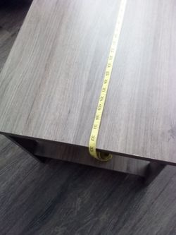 Gray Wood-Grain Coffee Table