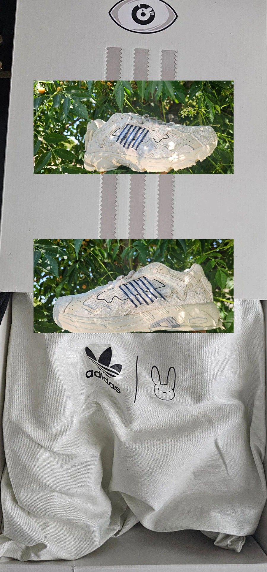 Bad Bunny Adidas Response Cl Wonderwhite size 8 mens 