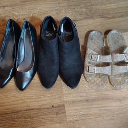 3 Pairs Of  Women's Shoes Size 11