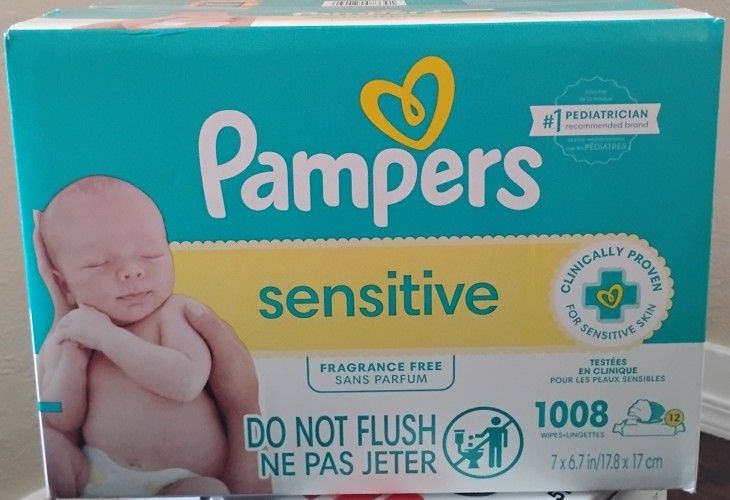 Pampers Sensitive Wipes 1008 Count