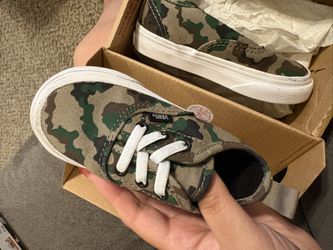 Vans Camo Shoes Toddler 6c 