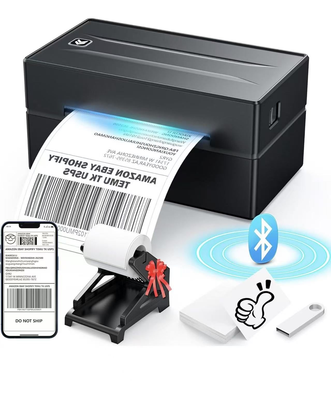 4x6 Label Printer for Small Business, Shipping Package, Amazon, Ebay, Shopify, Etsy, USPS