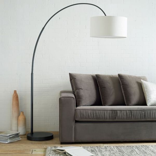 West Elm Overarching Linen Shade Floor Lamp For In Boston Ma Offerup