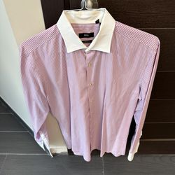 Hugo Boss Men’s Dress Shirt Size 16.5 Slim Fit