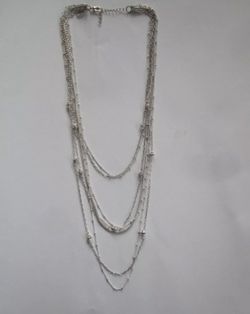 NY & Co Multi-strand Silver Layered Necklace