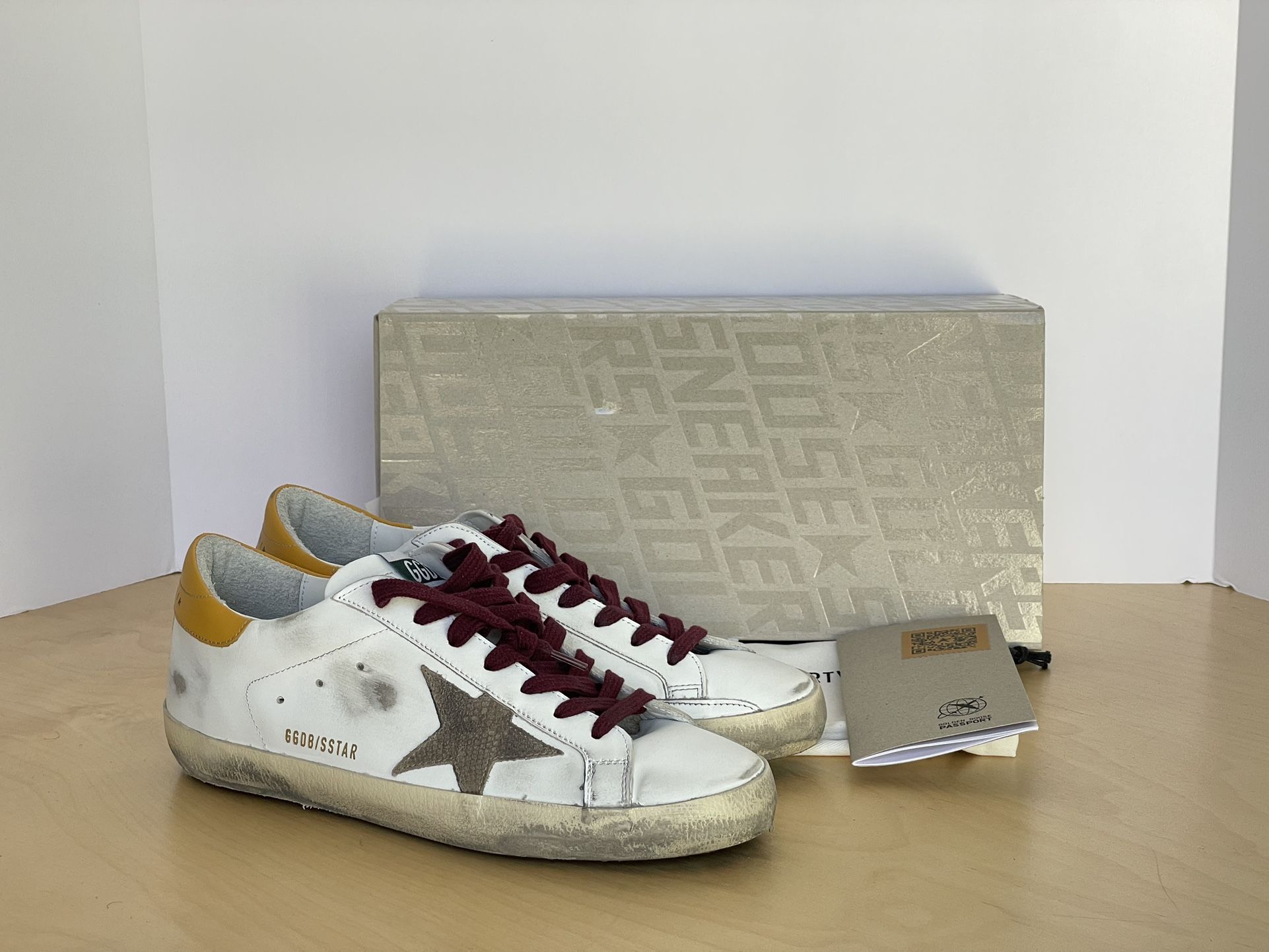 Golden Goose Sneakers Super Star Classic Leather White Yellow 40