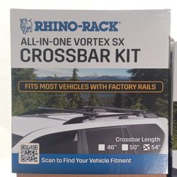 RHINO-RACK All-IN-ONE VORTEX SX CROSSBAR KIT Available in 54 in. Crossbar Length 