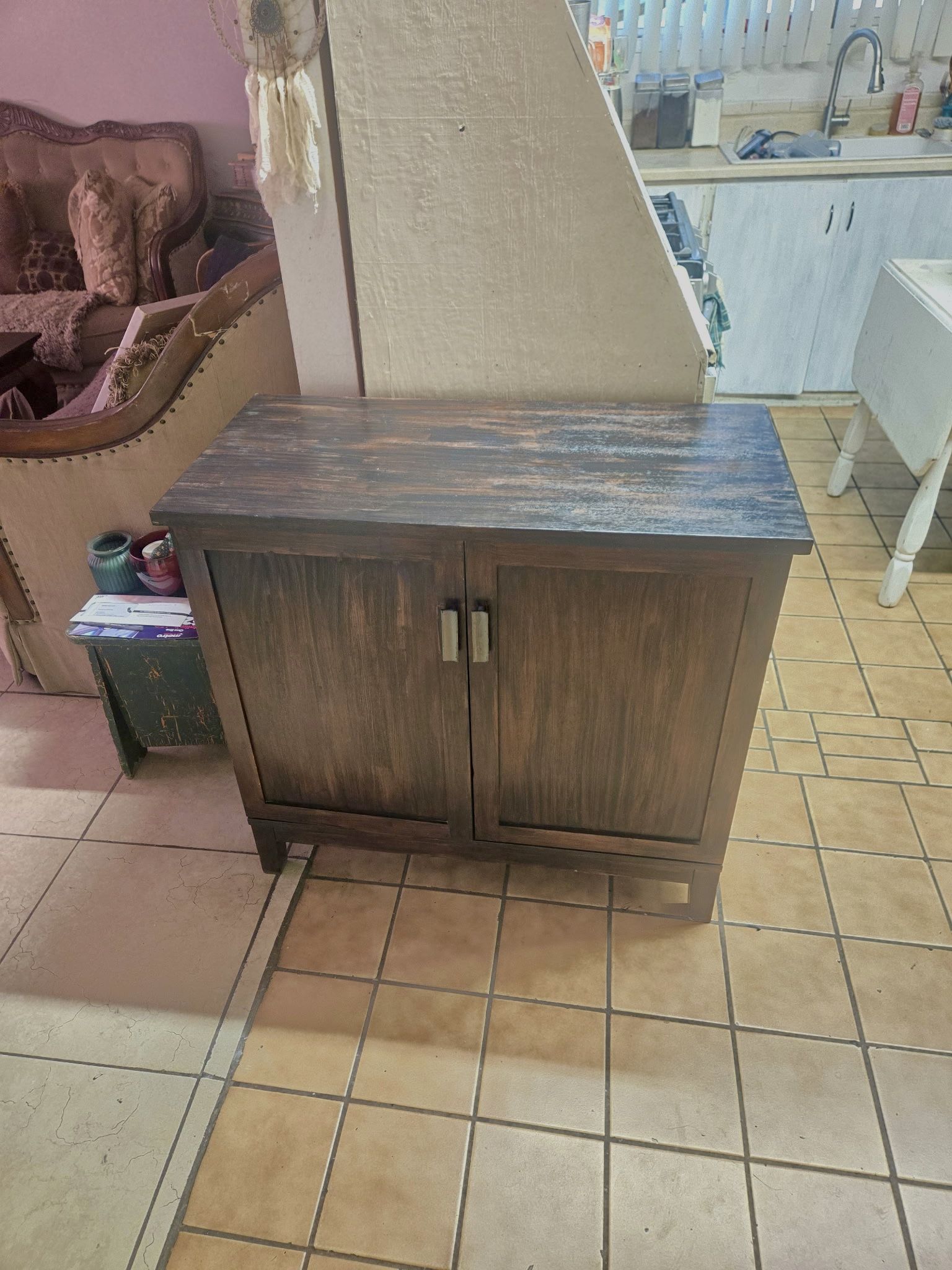 Wood Cabinet With Shelves