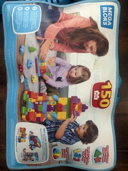 Mega Bloks and Table- Like New!