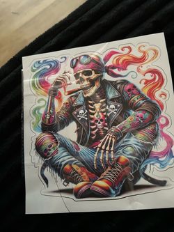 Multicolored skeleton