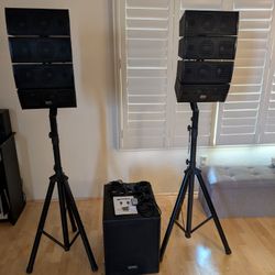 📢 FOR SALE: Gemini LRX-448 Portable Line Array PA Speaker System – Full Set