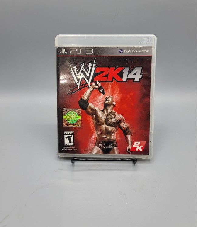 WWE 2K14 (Sony PlayStation 3, 2013) With Manual