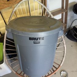 Rubbermaid BRUTE 32 Gallon Trash Can w/ Lid – Commercial Grade
