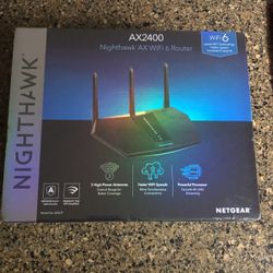 Net gear Nighthawk AX2400 Wi-Fi 6 Router (new)