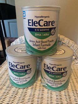 EleCare infant formula 14.1oz X 3cans
