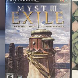 Myst III Exile Sony PlayStation 2 PS2 Video Game Complete With Manual