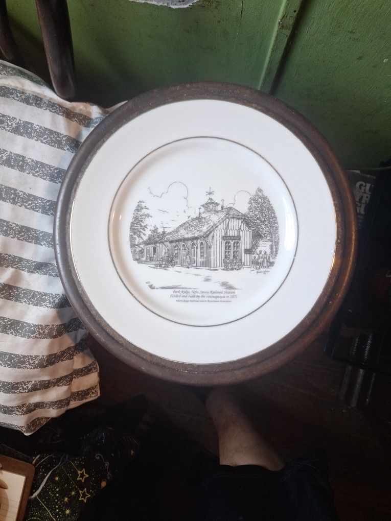 Limited Edition Commemorative Railroad Station Plate