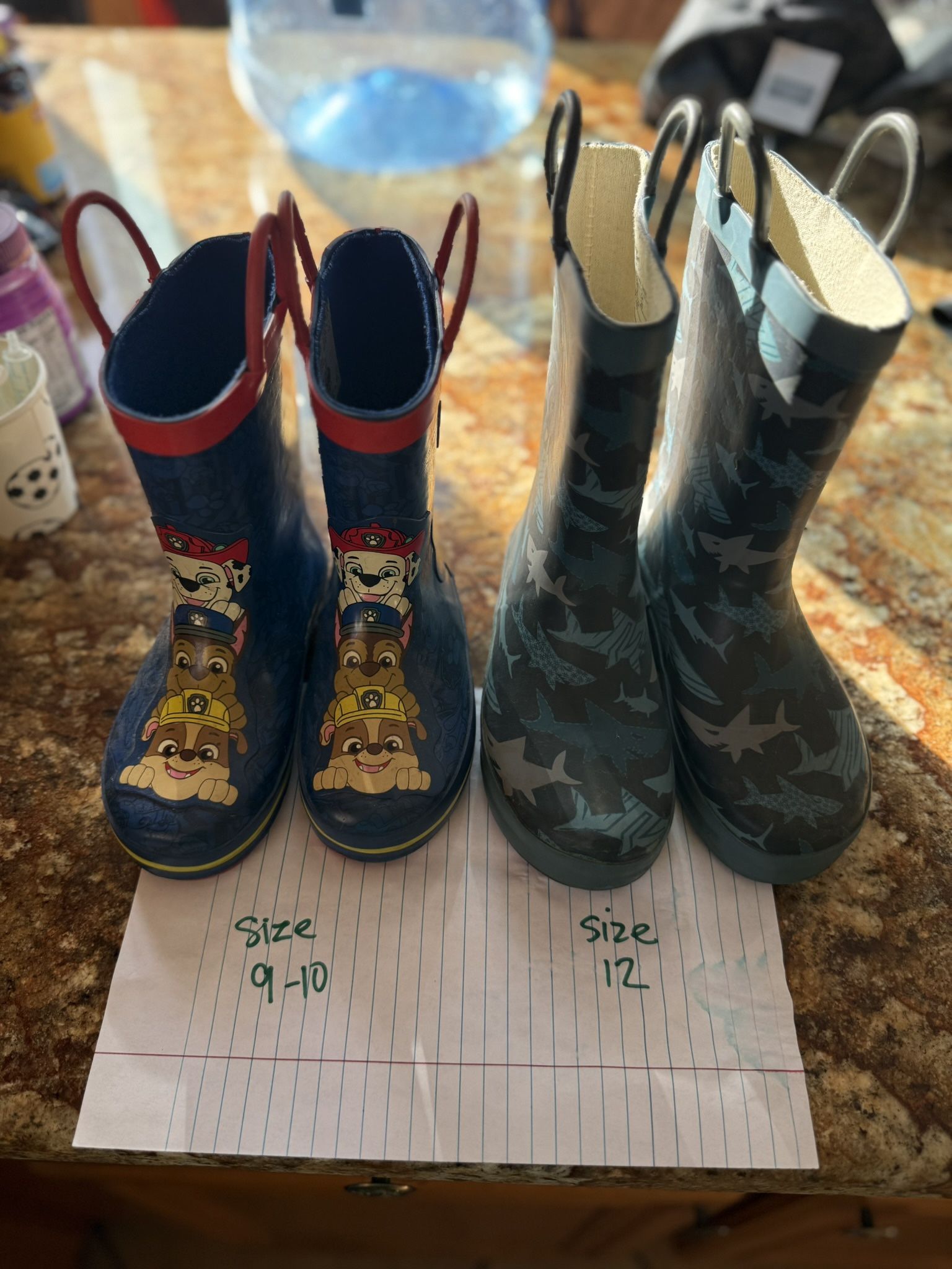 Kids Rain Boots.  Various Sizes $10