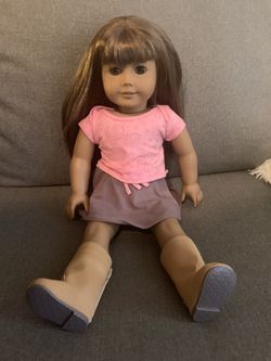 Beautiful America Girl look alike doll with matching gorgeous pea coat and hat