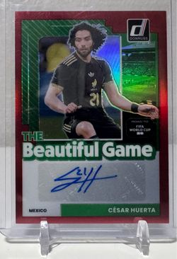 César Huerta Donruss Beautiful Game Auto Card